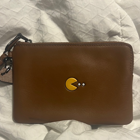 Coach Handbags - Coach Brown Leather Wristlet